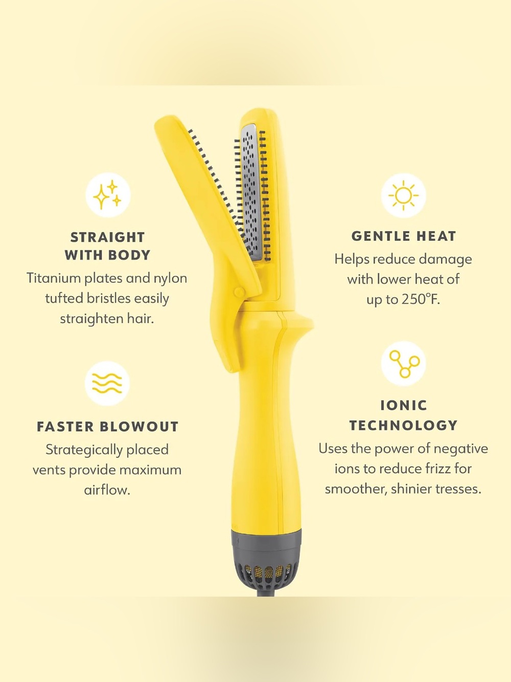 NWT Drybar The Straight Shot Blow Drying Flat Iron